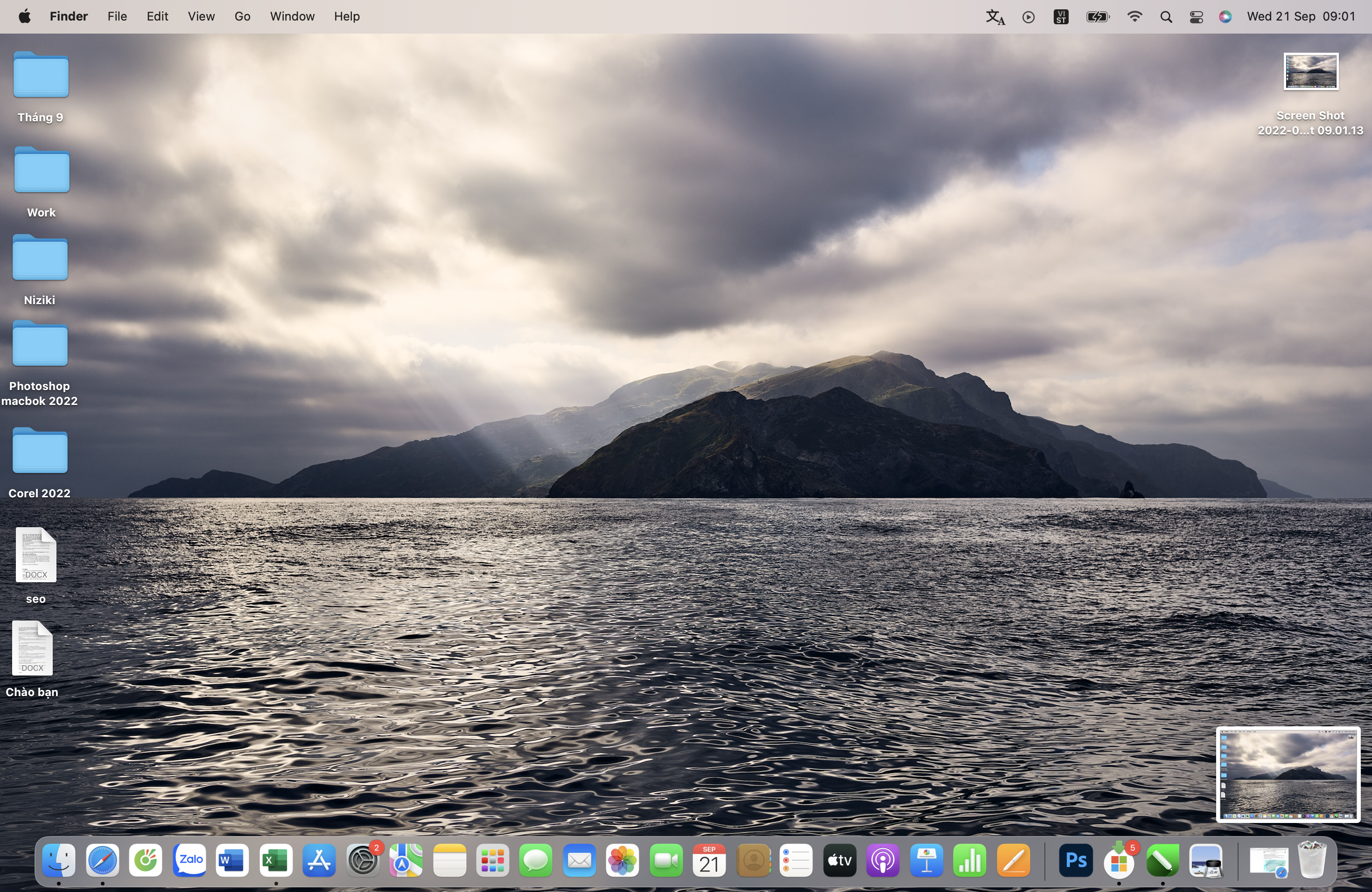 chụp ảnh toàn màn hình MacBook Air m2