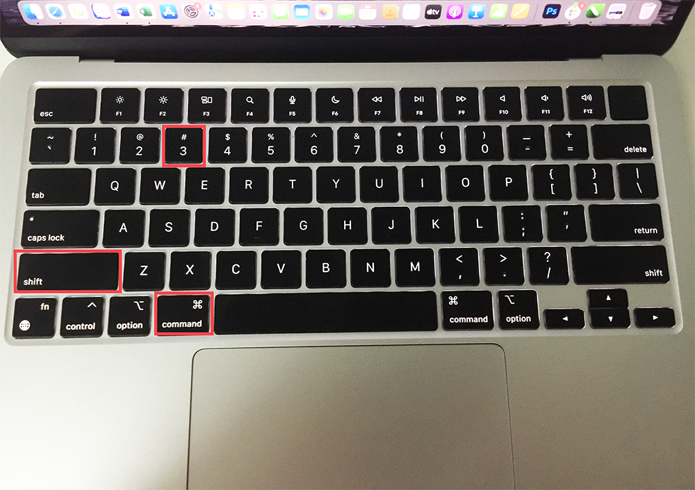 chụp ảnh màn hình MacBook Air m2