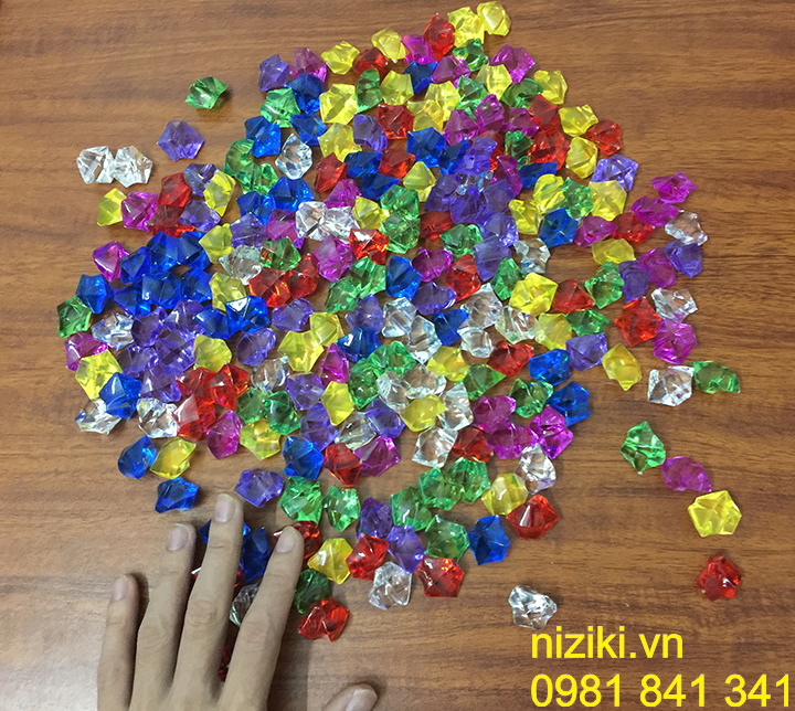 hạt acrylics đa giác