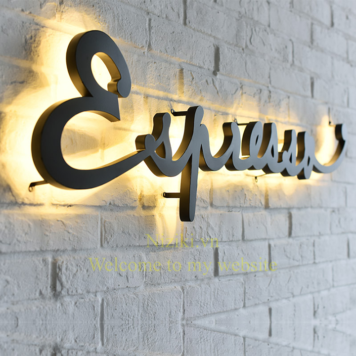 ke cách chữ hắt led