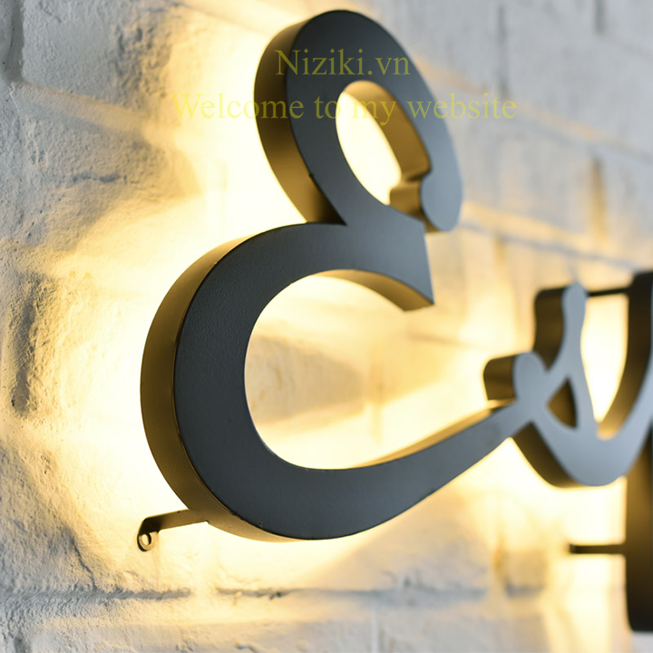 ke cách chữ hắt led