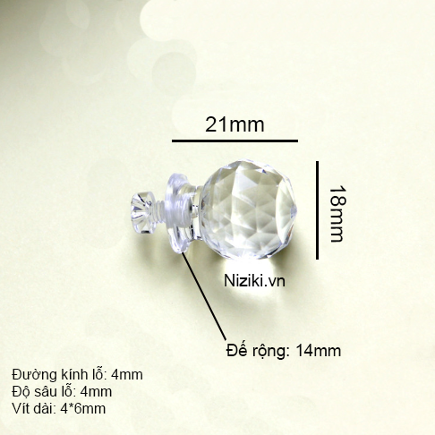 tay nắm mica trong niziki